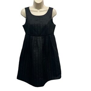 Max and Cleo Black Textured Cocktail Dress Size 6